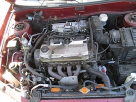 2000 MITSUBISHI MIRAGE DE BURGUNDY 1.8L AT 163759